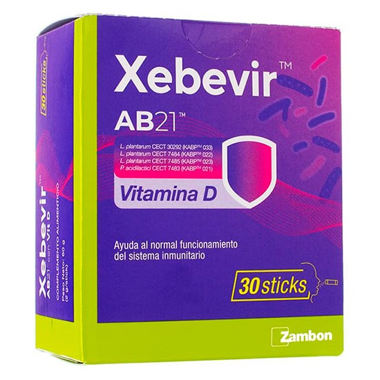 Zambón Xebevir AB21 con vitamina D 30 sticks