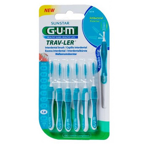 GUM CEPILLO INTERDENTAL TRAVLER 1614 1,6