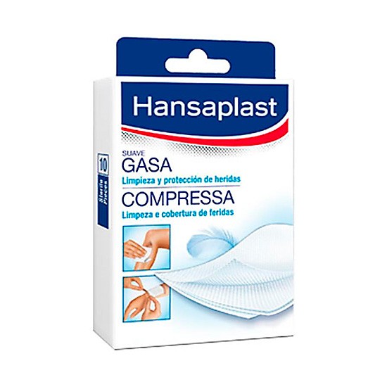 Hansaplast gasas suaves 10x10 10uds