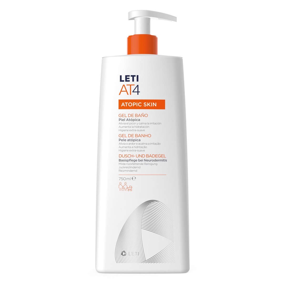 Leti AT4 gel de baño  750ml