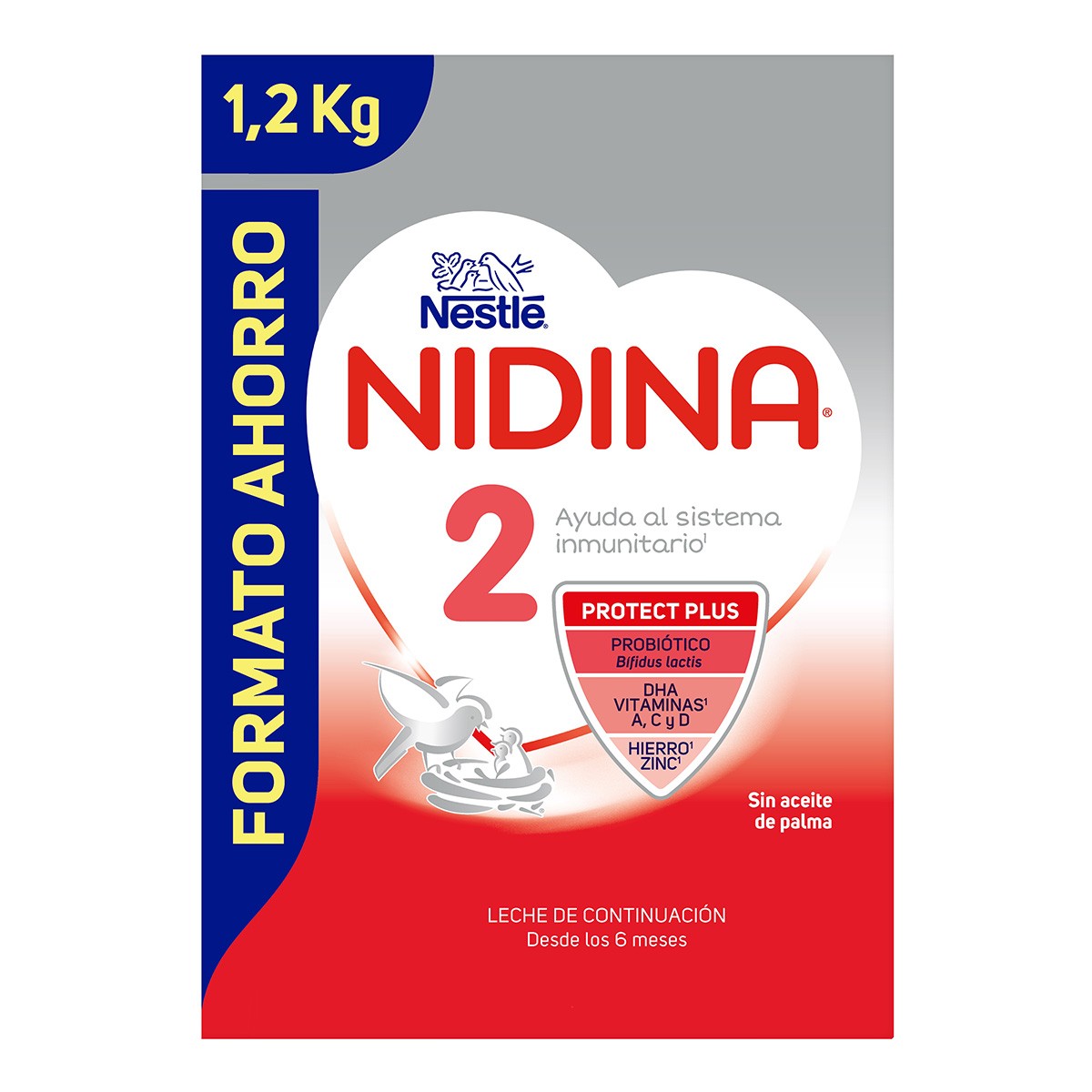 Nestlé nidina 2 premium continuación 1200gr