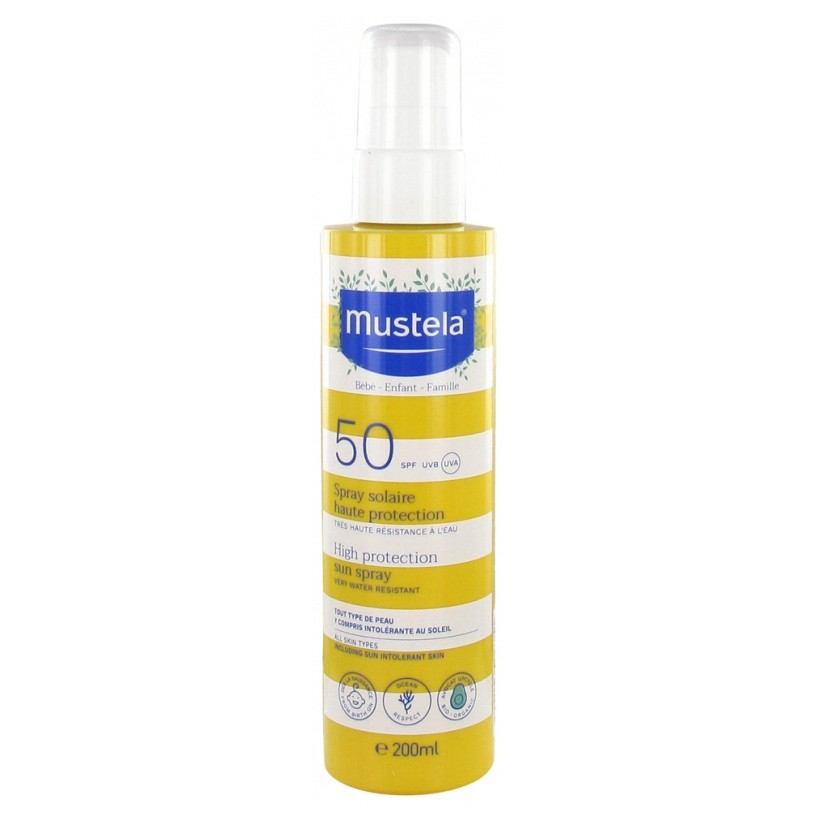 Mustela spray alta protección spf50 200ml