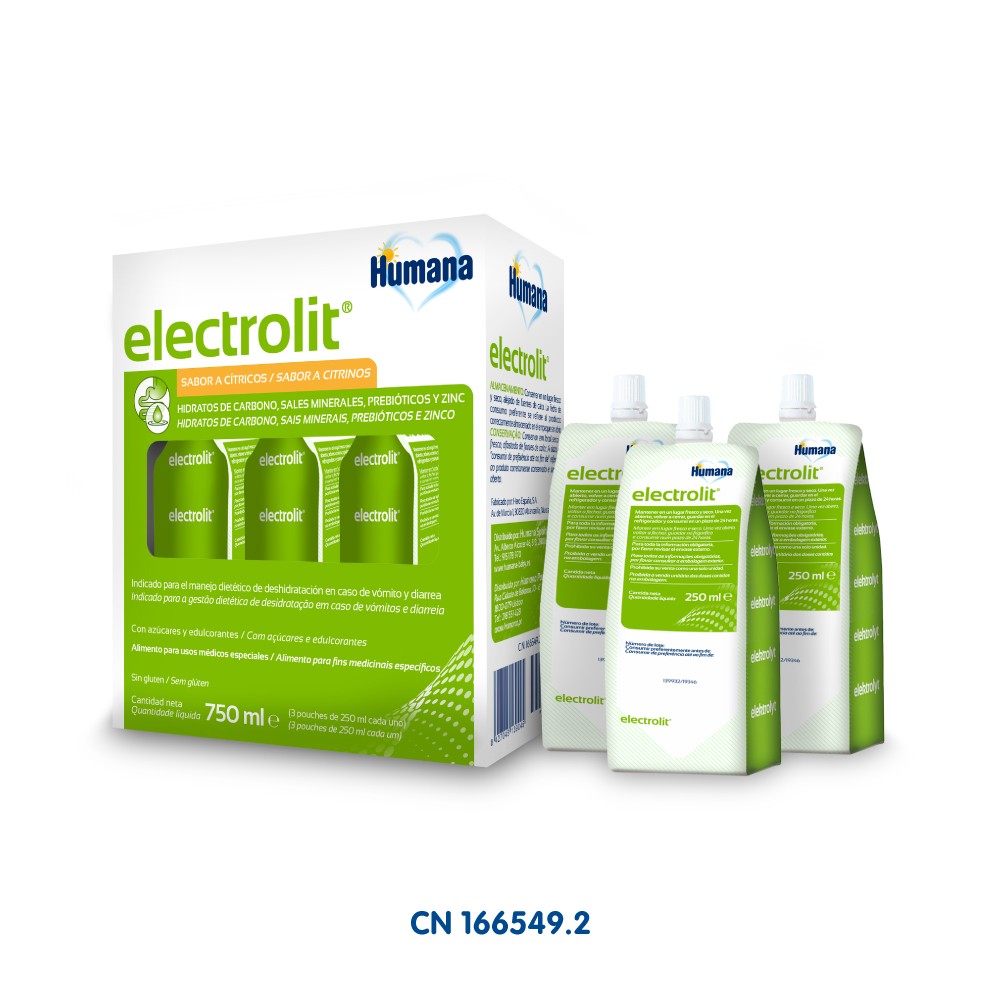 Humana Electrolit Solucion 250ml. 3uds.
