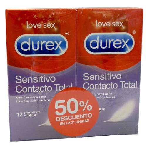 PRESERVA.DUREX DUPLO CONT TOTAL 12 UND