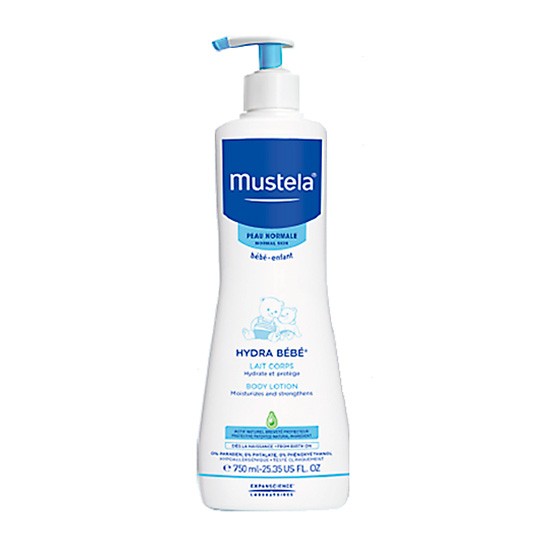 Mustela Hydra bebé leche corporal dosificador 750ml