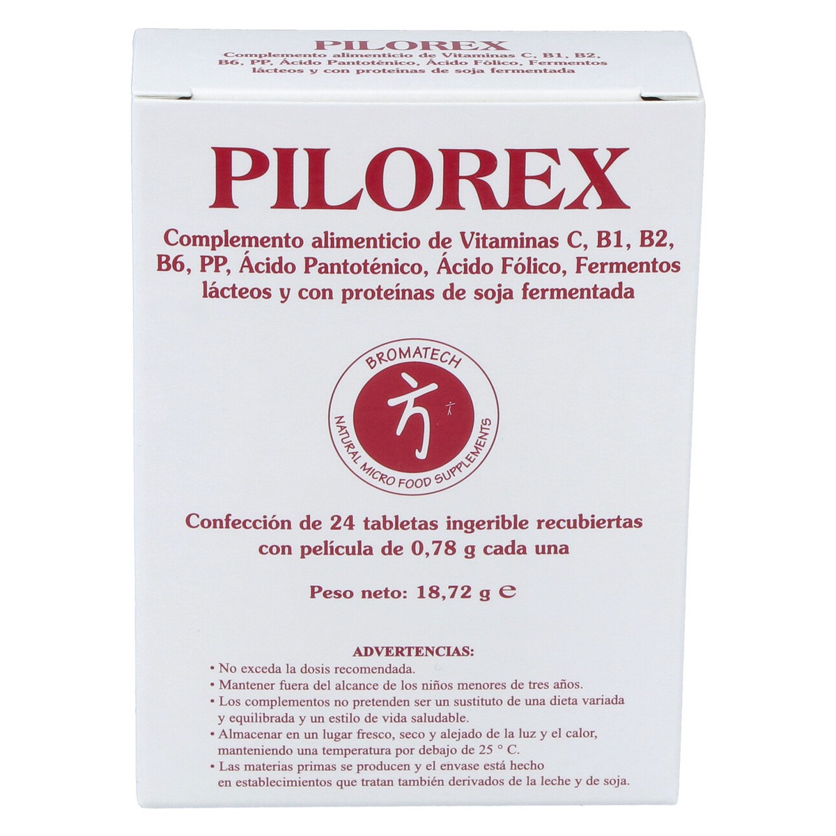 Bromatech Pilorex 24 tabletas