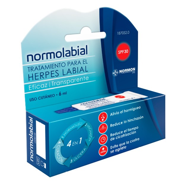 Normolabial tratamiento herpes 6 ml