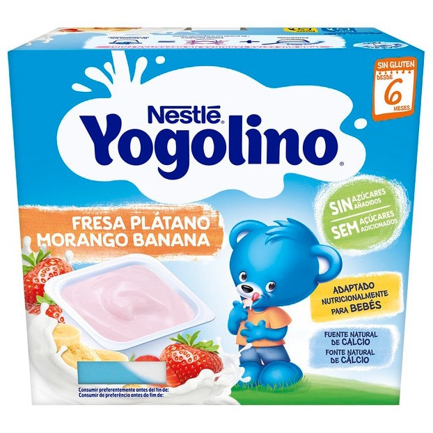 Nestlé Yogolino fresa y platano 4 x 100g