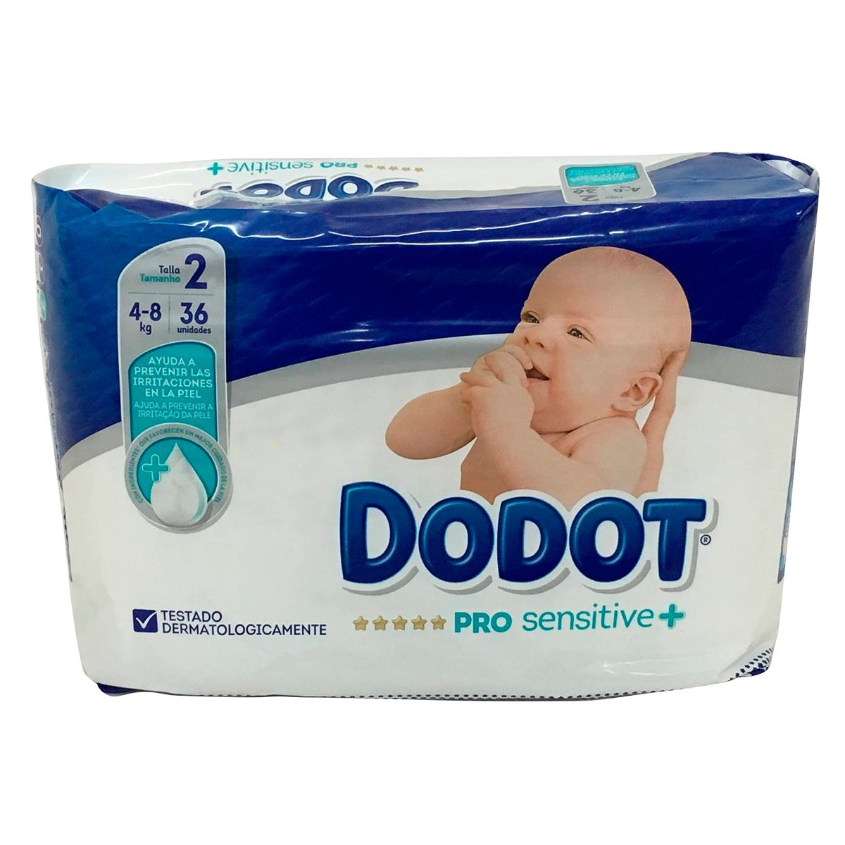 Dodot Pañal pro sensitive T/2  4-8kg  36uds