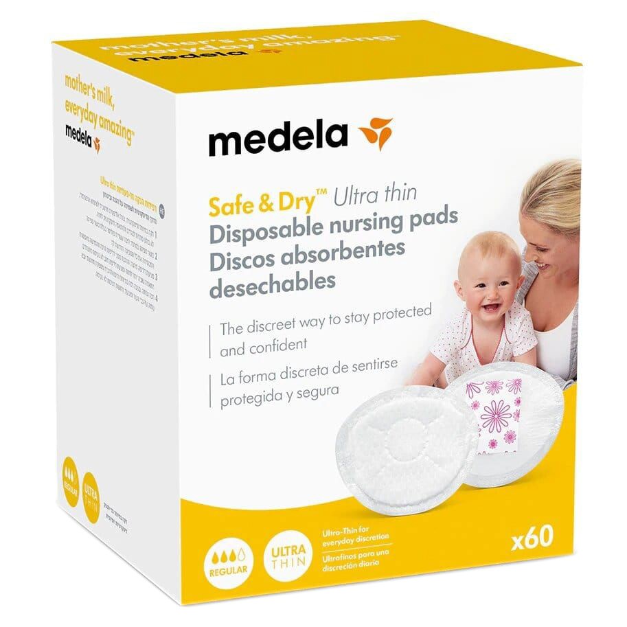 Medela safe&dry discos absorbentes desechables 60u