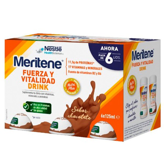 Meritene drink chocolate 6x125 ml pack