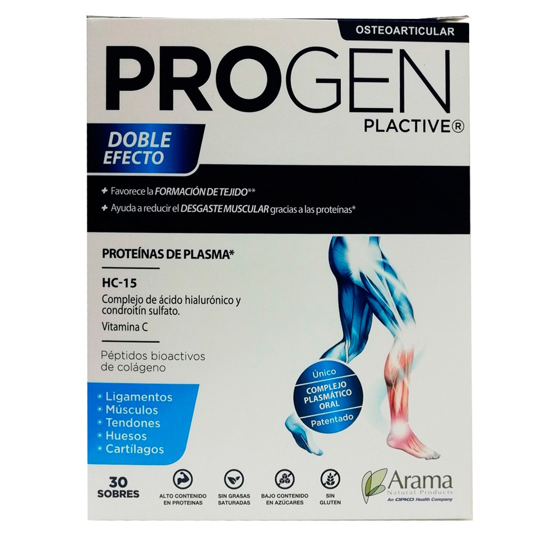 Progen plactive 30 sobres