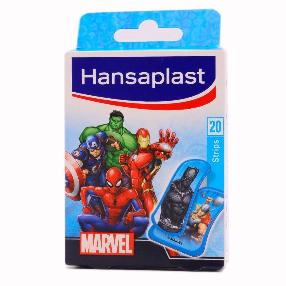 Hansaplast marvel 2 tamaños 20 strips