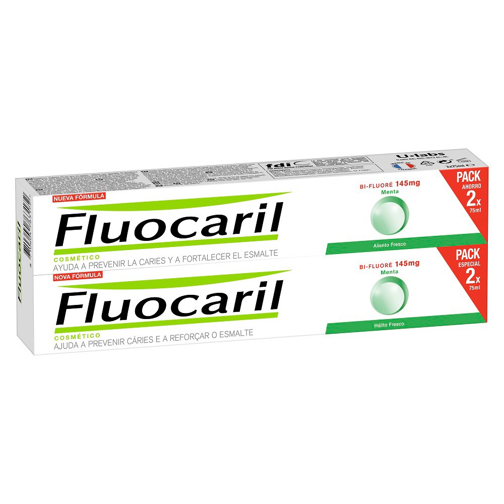 Fluocaril bi-145 menta 2x75ml duplo