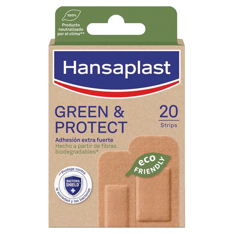 Hansaplast Green & Protect apósitos 20u