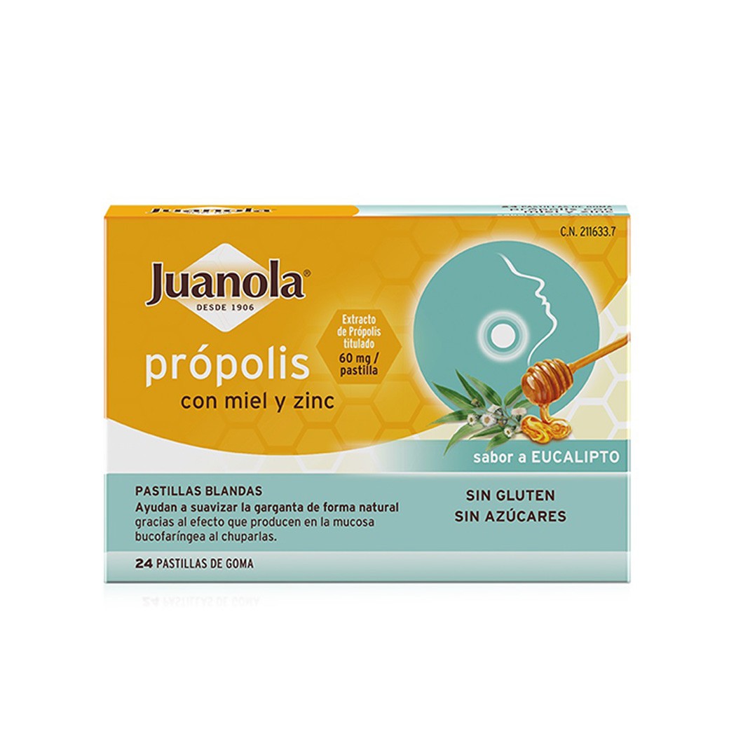 Juanola propolis miel-zinc 24 pastillas